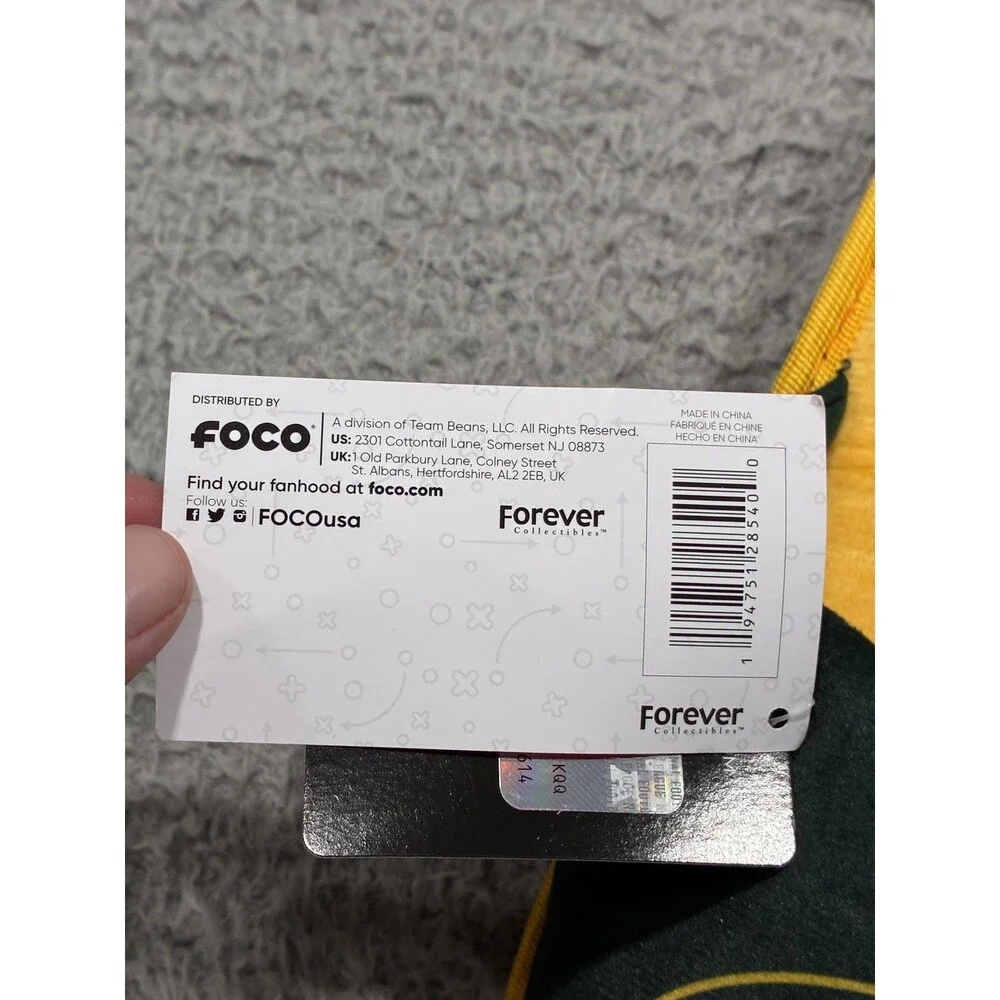 Green Bay Packers Slippers Mens 10 Green NFL Football FOCO Comfy House Shoe